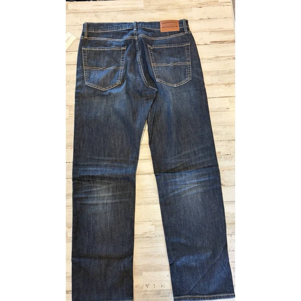 Lucky Brand Mens 221 Straight Jeans 33x31.5 Dark Wash Barite western rodeo